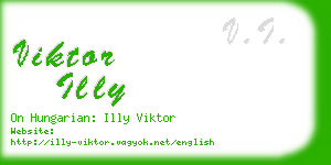 viktor illy business card